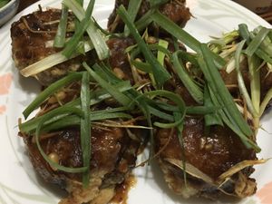 2020 Chinese New Year’s Eve dish: lion’s head meatballs at Yòu Dān 又丹蔬食創意料理 in Taipei