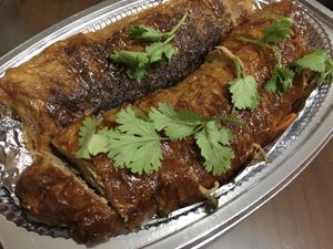 2020 Chinese New Year’s Eve dish: ruyi roll at Yòu Dān 又丹蔬食創意料理 in Taipei