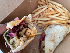 Blackened cauliflower wrap at Old Town Tavern & Beer Garden in Key West