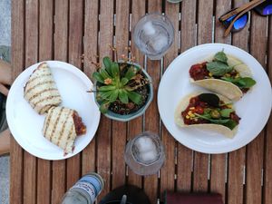 Burrito and tacos - vegan of course :) at La Bamba in Esbjerg