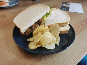Vegan Sausage Sandwich  at Peacock Cafe in Stanmore