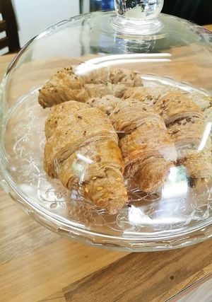 Lovely vegan croissants  at Peacock Cafe in Stanmore