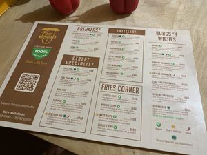 Menu part 1 at Five Chutneys in Arusha