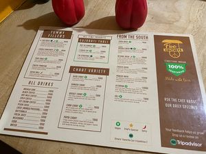 Menu part 2 at Five Chutneys in Arusha