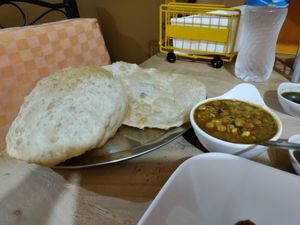One of the best chickpea curries I've had! at Five Chutneys in Arusha