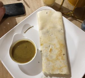 Vegan Dawa Masala (10000 TZS) + one white sauce not on the picture   at Five Chutneys in Arusha