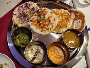 4 Type Utappam
comida sur de la india  at Sri Annapurna in Barcelona