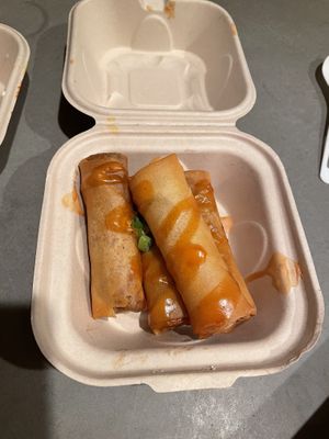 Mob cheese rolls  at Vegan Mob in Oakland