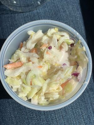 Vegan coleslaw  at Vegan Mob in Oakland