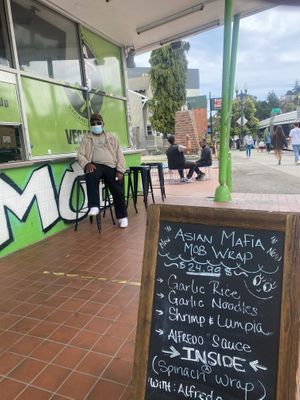   at Vegan Mob in Oakland