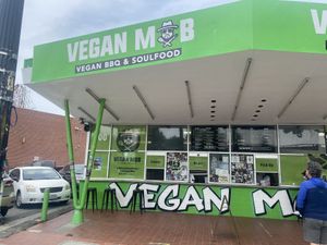   at Vegan Mob in Oakland