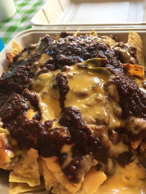 Fully Loaded Nachos at Vegan Mob in Oakland