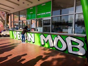 Counter service/ take out only at Vegan Mob in Oakland