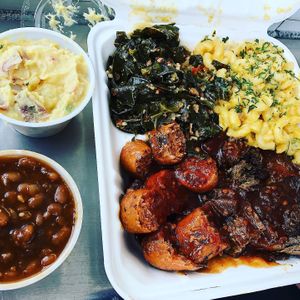 Combo plate  at Vegan Mob in Oakland