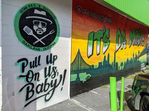 Pull up!! at Vegan Mob in Oakland