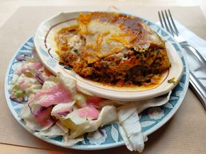 vegetable lasagna at apeti - Ségur in Paris