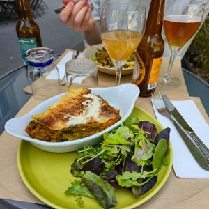 Vegan lasagne at apeti - Ségur in Paris