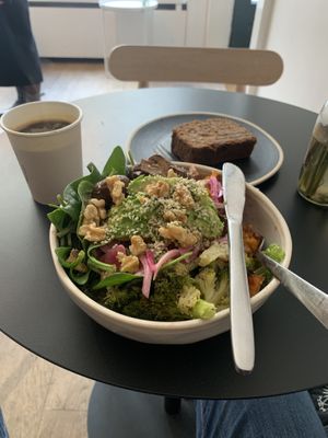 Mighty Mushroom and warm Banana bread  at Oliver Green - East in Amsterdam