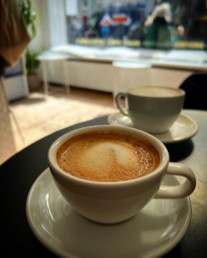 Cappuccino with oat milk   at Oliver Green - East in Amsterdam