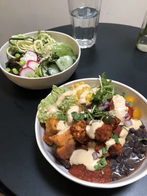 Mexican bowl and seaweed bowl  at Oliver Green - East in Amsterdam