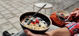 Chia pudding at Oliver Green - East in Amsterdam