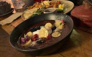 Smoothie bowl at Dark Arts Cafe & Bar in Coffs Harbour