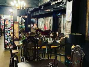 Decor at Dark Arts Cafe & Bar in Coffs Harbour