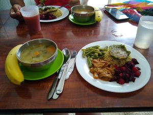 Muy rico at La Casa Vegetariana in Guayaquil