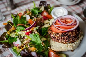 Beetroot Burger at Fortify Cafe in Maidstone
