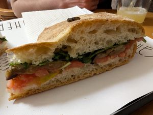 Vegan focaccia at Il Milese Focacceria in Alghero