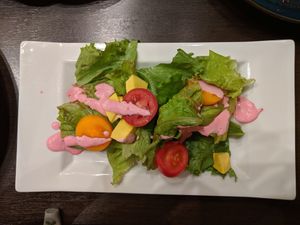 salad at Goen no Mori in Yugawara