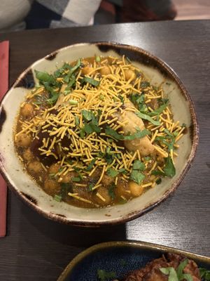 Samosa starter   at Namaste Delhi in Aberdeen