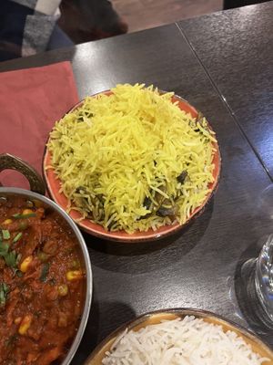Mushroom rice   at Namaste Delhi in Aberdeen