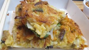 Pajeon at Koreapizza in Busan