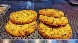 The korean pancake. at Koreapizza in Busan