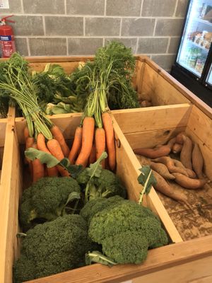 Local organic produce. at Kind Earth in Llanelli