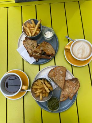 Grilled Cheese with coffee at Temperance in Halifax