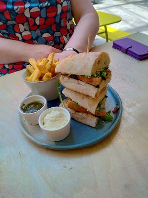 Excellent tofu sandwich. at Temperance in Halifax