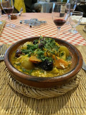 Vegetarian tajine   at Le Saint Agustin  in Autun