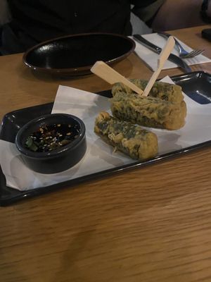 Seaweed spring rolls  at MiMi in Adelaide