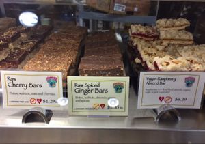 Raw treats  at Mother's Market in Santa Ana