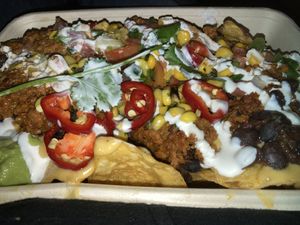 Southwestern nachos at Veggie Grill by Next Level in Burbank