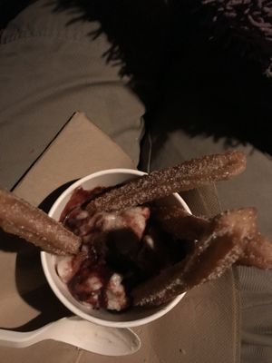 Seasonal churro sundae  at Veggie Grill by Next Level in Burbank