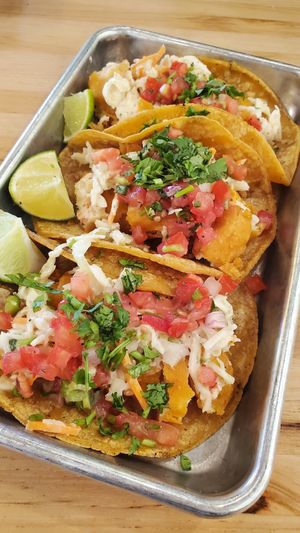 Fish tacos at Veggie Grill by Next Level in Burbank