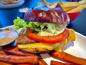 CHIK'N BACON RANCH sandwich✨delicious   at Veggie Grill by Next Level in Burbank