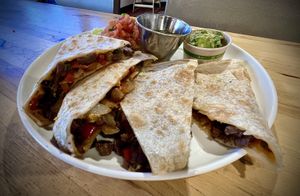 Steak fajita quesadilla   at Veggie Grill by Next Level in Burbank