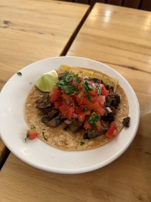 Vegan steak taco 😋  at Veggie Grill by Next Level in Burbank