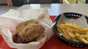 Yummy vegan brisket    at Veggie Grill by Next Level in Burbank