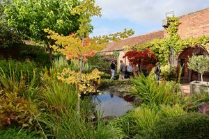 The herb garden, a rather special spot for a quiet visit. at The Garden Kitchen in Bewdley