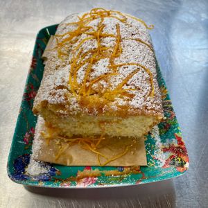 Our drizzle of choice is mostly lemon, but this week we swapped for an orange drizzle cake - every bit as yummy! at The Garden Kitchen in Bewdley